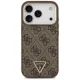 Guess 4G Triangle Logo MagSafe vāciņš iPhone 17 Pro / 18 Pro, brūns