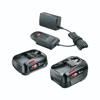 Bosch 18V sākuma komplekts (2.0Ah + 4.0Ah) ar lādētāju AL 18V-20