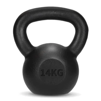 4FIZJO čuguna svarbumba Kettlebell 14 kg, melna