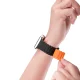 Dux Ducis Armor siksniņa Apple Watch (41 / 40 / 38 mm), silikona, magnētiska, melna/oranža