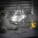 LED dekoratīvā virtene uz stieples 10m 100 LED, auksti balta