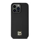 DKNY iPhone 15 Pro Max vāciņš Leather Monogram Pattern MagSafe, melns
