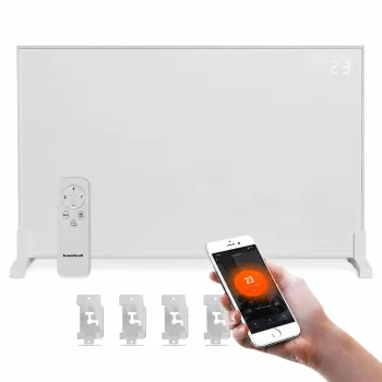 Infrasarkano staru apsildes panelis 1200W, 60x120 cm, Wi-Fi, LED displejs