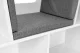 Ecotoys ZKB-5W bērnu plaukts ar sēdvietu, balts