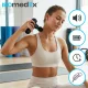 Mini masāžas pistole Isomedix, 2x 2500 mAh, 5 režīmi, 4 uzgaļi