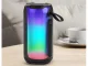 Bezvadu Bluetooth skaļrunis ar RGB apgaismojumu un FM radio, melns