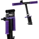 Saliekams bērnu skrejritenis Kruzzel Spidoo ar 200 mm riteņiem, melns/violets