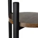 Ruhhy 00025627 3 Līmeņu Puķu Podu Statīvs 81cm Melns/Brūns