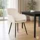 ModernHome polsterētu velūra krēslu komplekts 2 gab., krēmkrāsas