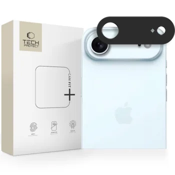 Kameras aizsargs Tech-Protect Camalloy Fit+ priekš iPhone 17 Air, melns