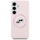Karl Lagerfeld Silicone Double Heads And Circle MagSafe vāciņš Samsung Galaxy S25+, Rozā