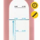 4FIZJO stikla ūdens pudele ar silikona vāciņu 750 ml, rozā