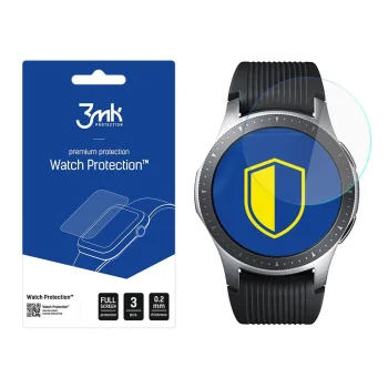 Samsung Galaxy Watch 46 mm Hibrīda Lokāms Viedpulksteņa Ekrāna Aizsargstikls, 3 gab. | 3MK Flexible Glass Tempered...
