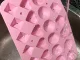 Silikona ledus forma 3D (sirdis, lodes, dimanti), 24 gab.