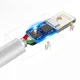 Dudao USB / Apple Iphone Lightning Data Charging Cable, 3A 1m, White | Ātrās Uzlādes Lādētājvads Datu Pārraides...