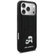 Karl Lagerfeld Rhinestones Karl&Choupette Pin vāciņš iPhone 17 Pro Max, melns