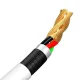 Micro USB kabeļu komplekts Baseus Simple Wisdom 2.1A 1.5m Balts 2 gab.