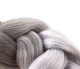 Kanekalons Sintētiskās Ombre Afro Bizes Frizūrām 60cm, Melns-Balts | Synthetic Ombre Afro Braids for Hairstyles