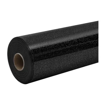 Termopārneses plēve HTVRONT Glitter KZ-SGH-1903-2USH, 30.5 cm x 90 cm, melna