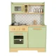 Bērnu Virtuve Rotaļu Koka Virtuves Iekārtas Komplekts ar Piederumiem, 86cm | Kids Toy Wooden Kitchen