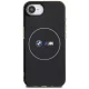 BMW IML Metal White Circle MagSafe vāciņš Apple iPhone 16e, Melns