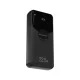 Ārējais akumulators Wozinsky WFC-15B 20000mAh 22.5W PD 20W ar Lightning un USB-C vadiem, melns