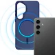 3mk Smoke MagCase vāciņš priekš Samsung Galaxy S25, zili caurspīdīgs