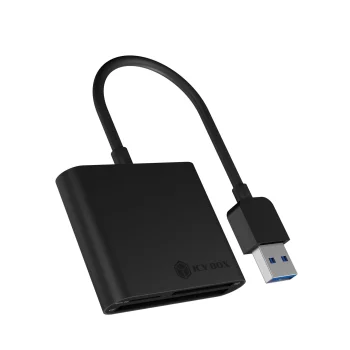Icy Box IB-CR301-U3 USB 3.0 atmiņas karšu lasītājs, melns