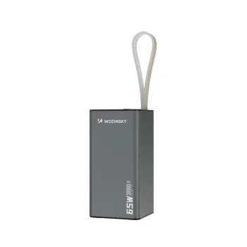 Ārējais akumulators Wozinsky K65+ 65W 30000mAh, pelēks