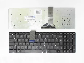 Asus K55, R500, X751 sērijas portatīvā datora tastatūra, melna