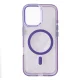 Vāciņš Wozinsky Glitter Case MagSafe tālrunim Samsung Galaxy S24 FE, violets ar mirdzumiem