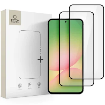Tech-Protect Glass Fit+ aizsargstikls Samsung Galaxy A36 / A56 5G (2 gab.), Melns