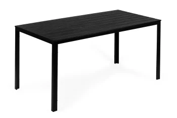 Dārza galds 6 personām Multigarden 156x78 cm, melns