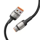 Tech-Protect UltraBoost Evo USB-A / USB-C kabelis 100W 5A 1m, titāna