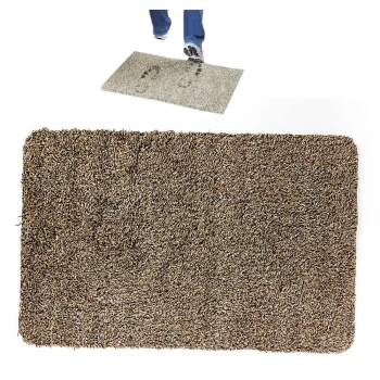Ūdeni un netīrumus uzsūcošs kājslauķis Clean Step Mat, 70x46 cm, Brūns
