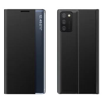 Atverams vāciņš Samsung Galaxy A03s (166.5) ar statīva funkciju, melns