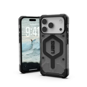 UAG Pathfinder Clear MagSafe vāciņš iPhone 17 Pro - Pelēks/Melns