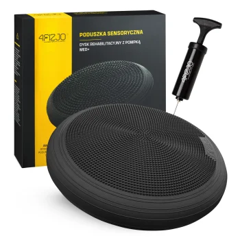 4Fizjo MED+ sensomotorais spilvens, 60 cm, melns