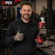 OPEX TOOLS OPX28010 Bezvadu leņķa slīpmašīna, 125mm, 21V, 2x 3.0Ah akumulatori