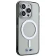 BMW iPhone 14 Pro Max vāciņš Silver Ring MagSafe, caurspīdīgs
