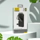 Ārējais akumulators Dudao K11 10000 mAh ar iebūvētiem kabeļiem, melns
