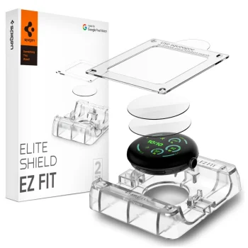 Spigen Elite Shield EZ Fit hidrogēla aizsargplēve Google Pixel Watch 41 mm, 2 gab.