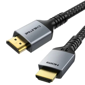 HDMI kabelis HDMI 2.1, 8K 60Hz / 4K 120Hz, 48 Gbps, 1 m, melns