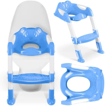Ricokids Koala tualetes poda paliktnis ar kāpnītēm, zils