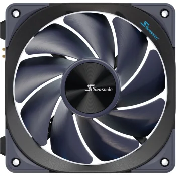 Seasonic MagFlow 120 mm PWM korpusa ventilators, melns