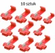 Szybkozłączka vadu savienotāji 0.5-1.5 mm, 10 gab., sarkani