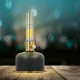 Retro LED lampa Forever Light FLR-25 ar akumulatoru, melna