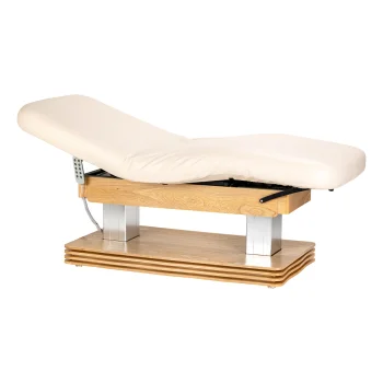 Elektriskā SPA kušete Sillon Comfort ar koka pamatni, krēmkrāsa