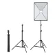 Puluz PU5070EU fotostudijas komplekts ar LED softboksu 50x70cm