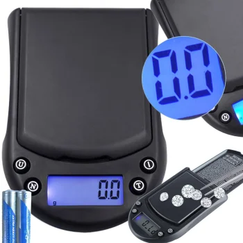 Elektroniskie kabatas svari 500g/0.1g, melni